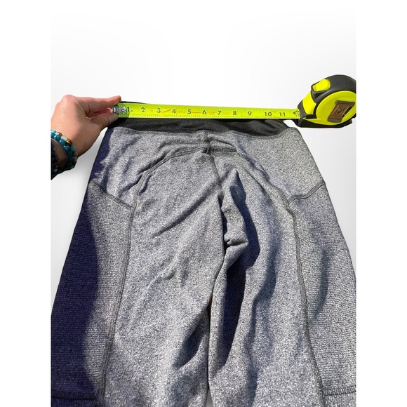 Lululemon Gray Heathered Leggings athletic Activewear Size 4 yoga running gym - Picture 4 of 6